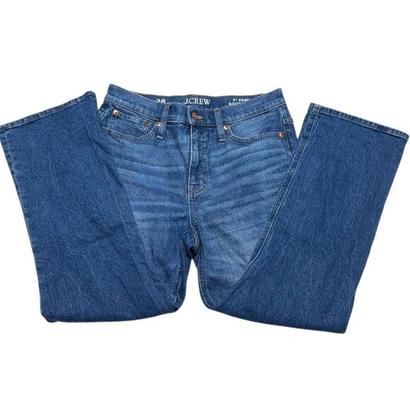 J. Crew Bootcut Cropped Jeans Blue Waist 28 - Picture 1 of 9